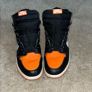 COPY - Nike Air Black and Orange High-Top Sneakers